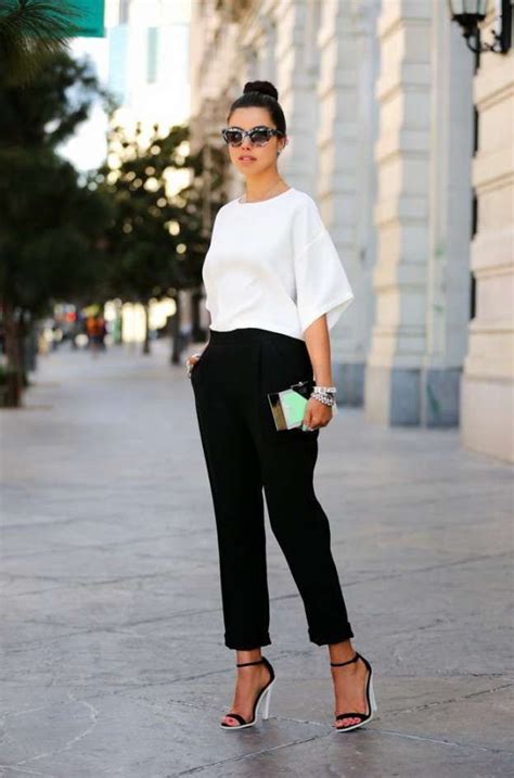 pantaloni neri eleganti come abbinarli